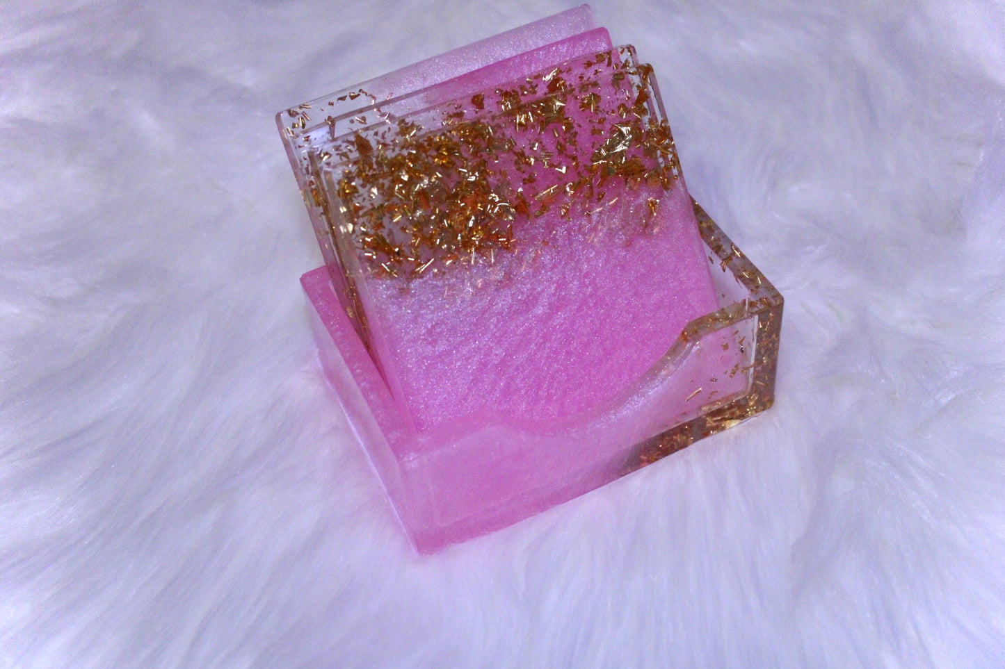 Resin square coasters💖
