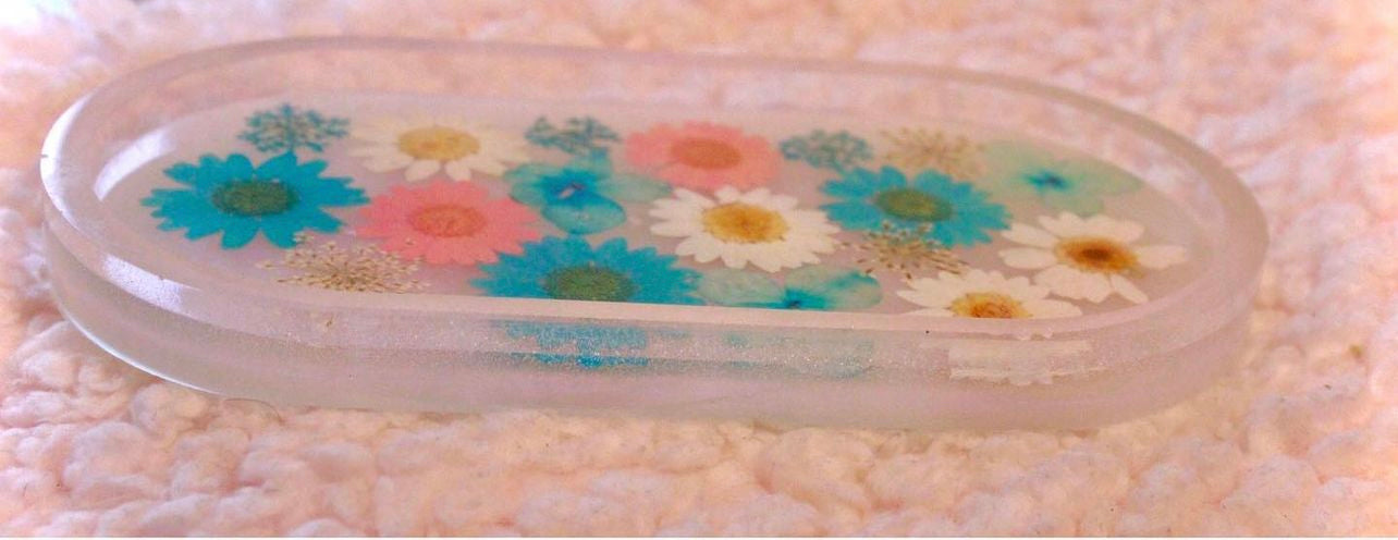 Wildflowers resin dish