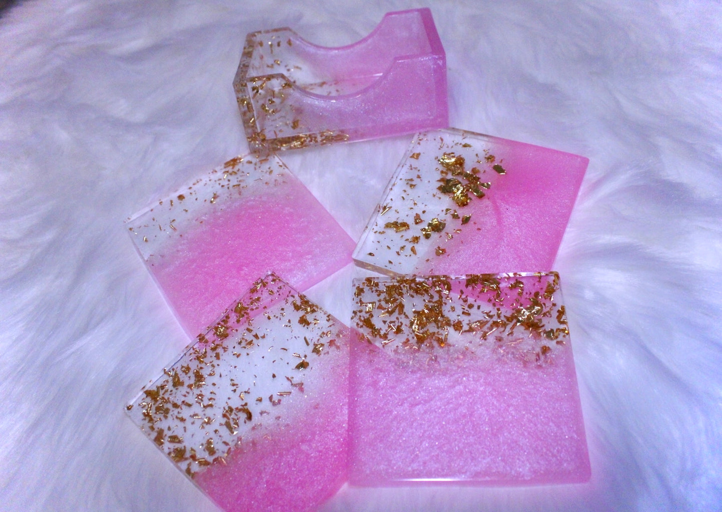 Resin square coasters💖