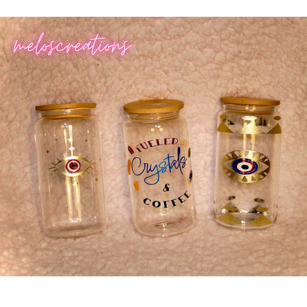 Crystals ✨🧿🌀🌟glass cup