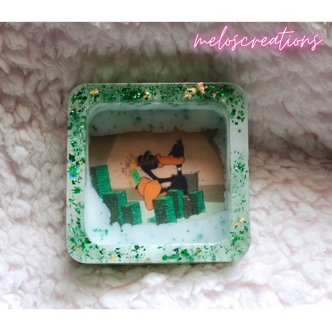 Daffy Duck ashtray (square)💚