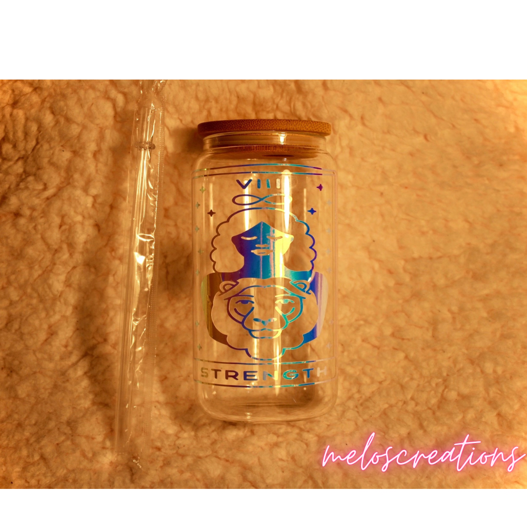 STRENGTH 🦁glass cup