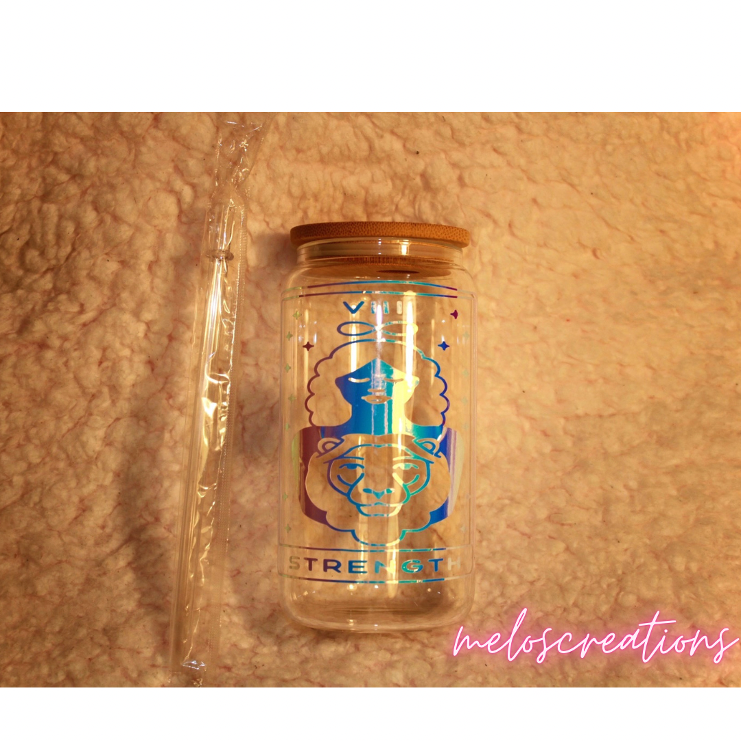 STRENGTH 🦁glass cup